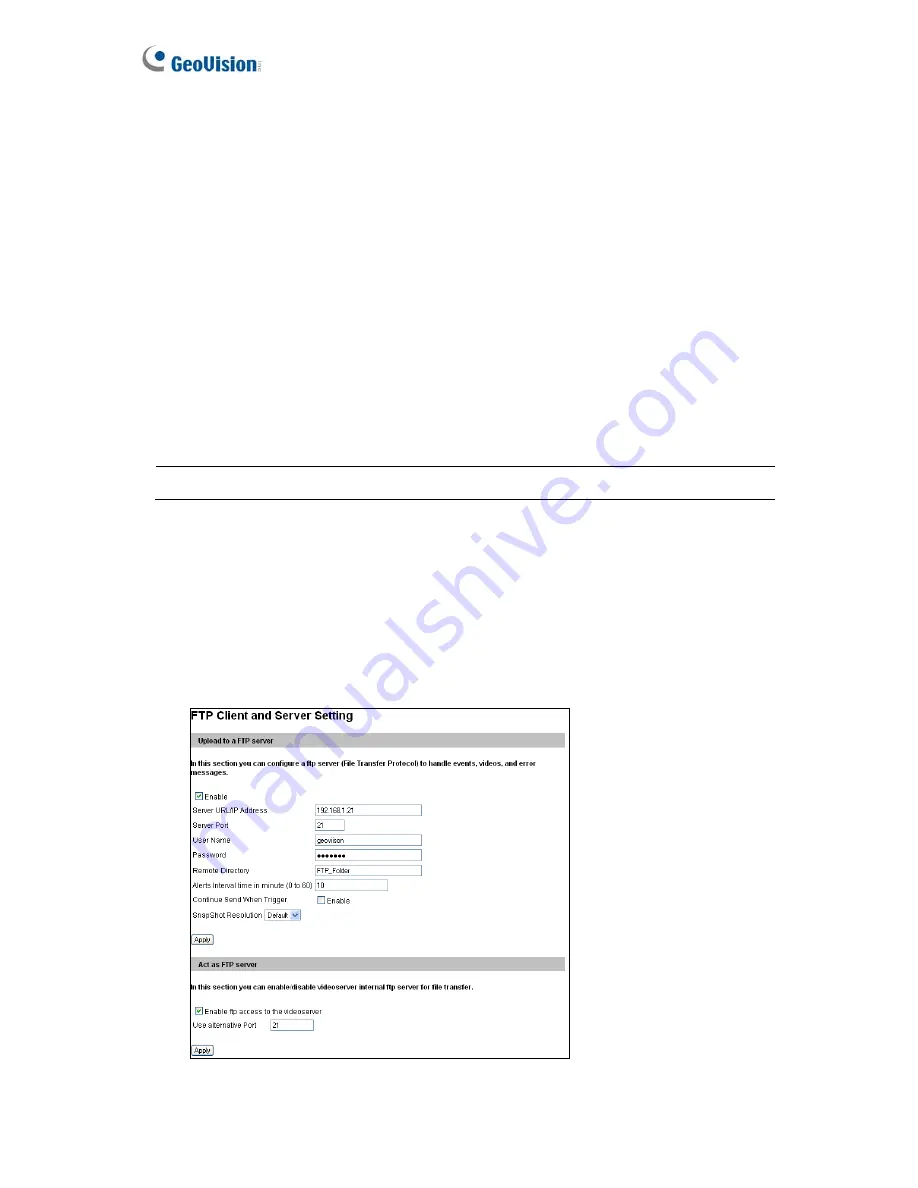 GeoVision GV-VS12 User Manual Download Page 54