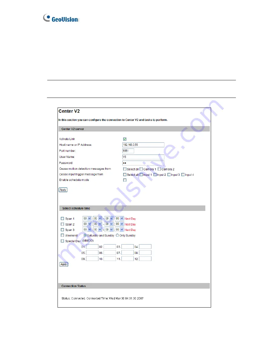 GeoVision GV-VS12 User Manual Download Page 56