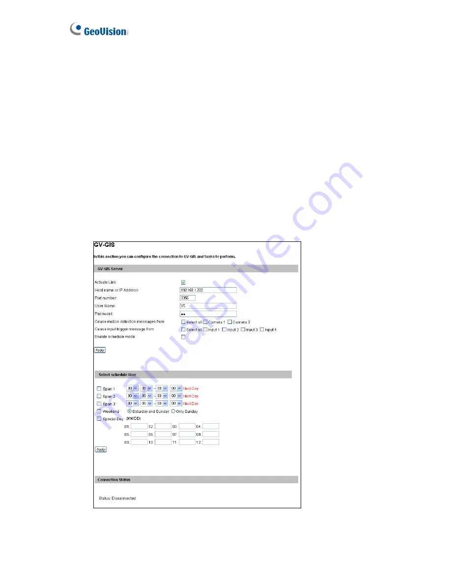 GeoVision GV-VS12 User Manual Download Page 60