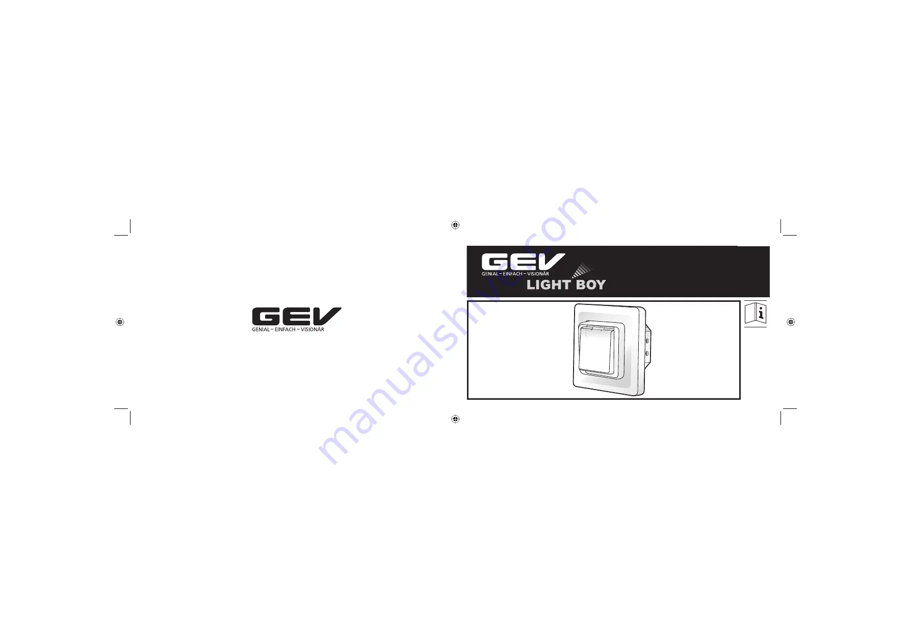 GEV 006270 Quick Start Manual Download Page 1