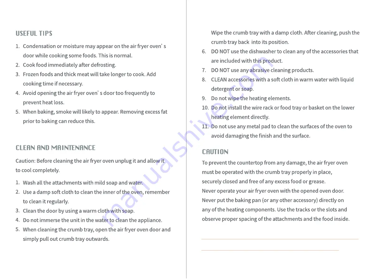 Gevi GETOE725-U Instruction Manual Download Page 12