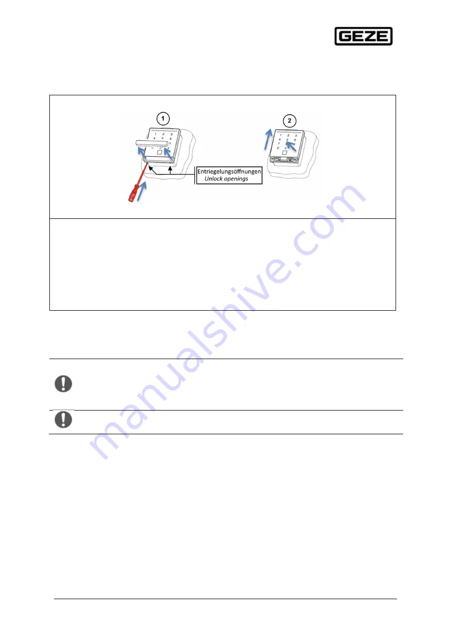 GEZE GCVR 300 T Assembly And Installation Instructions Manual Download Page 10