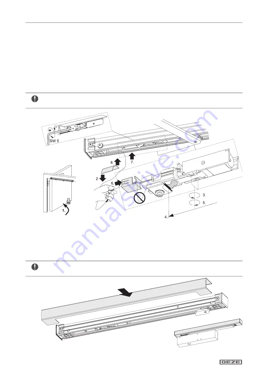 GEZE TS 5000 E BG Manual Download Page 6