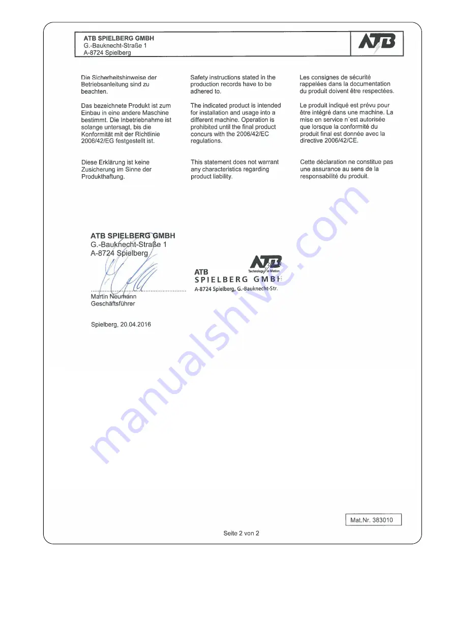 GFA 10002617 00001 Installation Instructions Manual Download Page 29