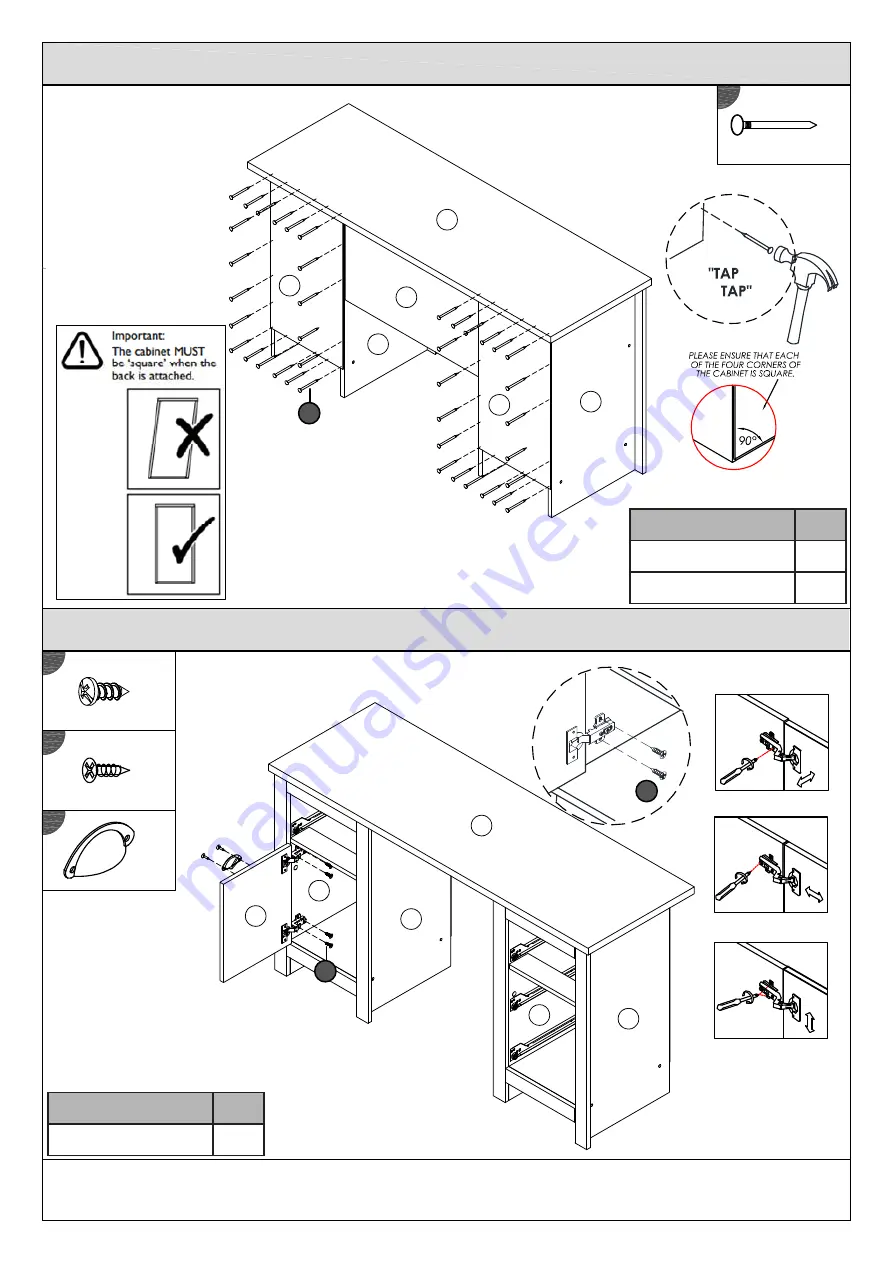 GFW LANCASTER STUDY DESK Скачать руководство пользователя страница 12