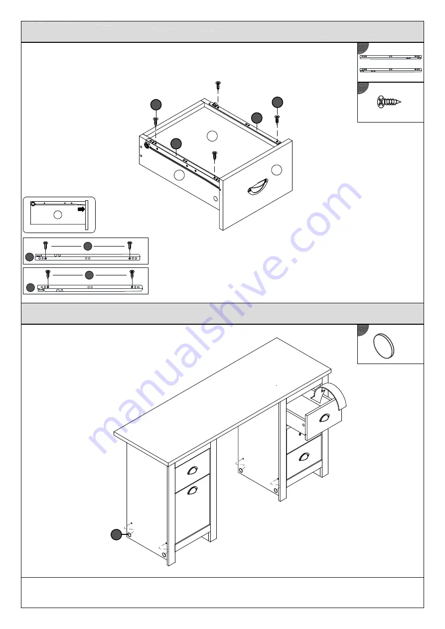 GFW LANCASTER STUDY DESK Скачать руководство пользователя страница 15