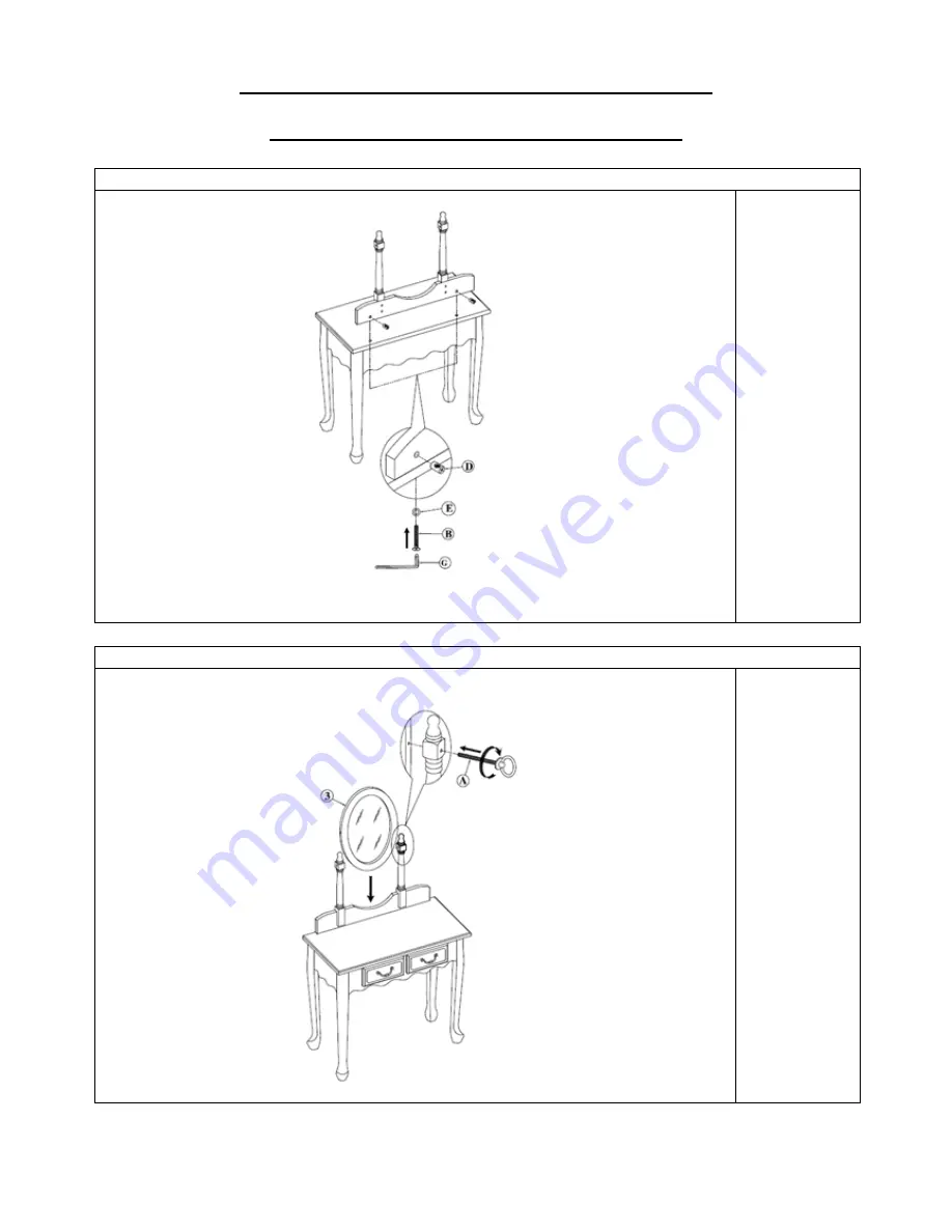 GFW MIRRORED Assembly Instructions Manual Download Page 5