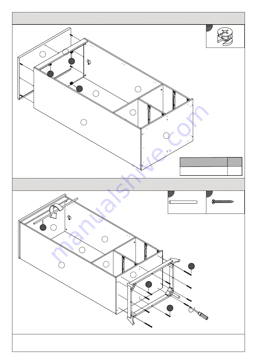 GFW NORDICA 2 DOOR 4 DRAWER WARDROBE Assembly Instructions Manual Download Page 10