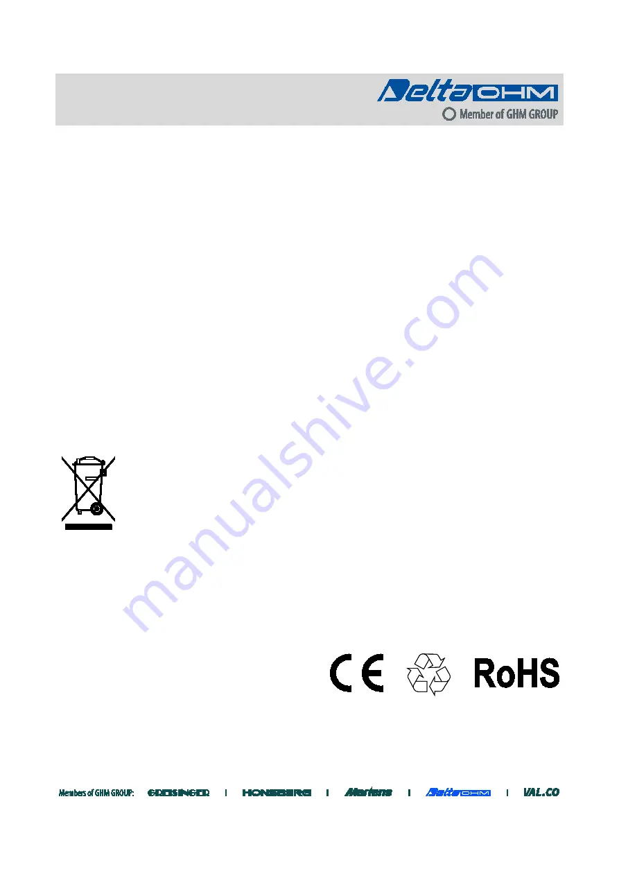 GHM DeltaOHM HD37AB1347 Operating Manual Download Page 64