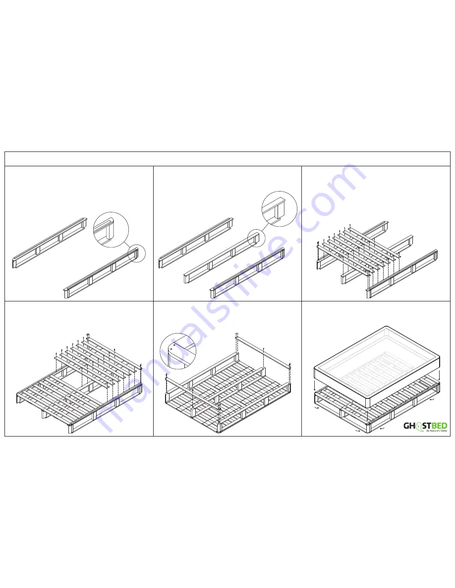 GhostBed Foundation TWIN XL Assembly Instructions Download Page 2