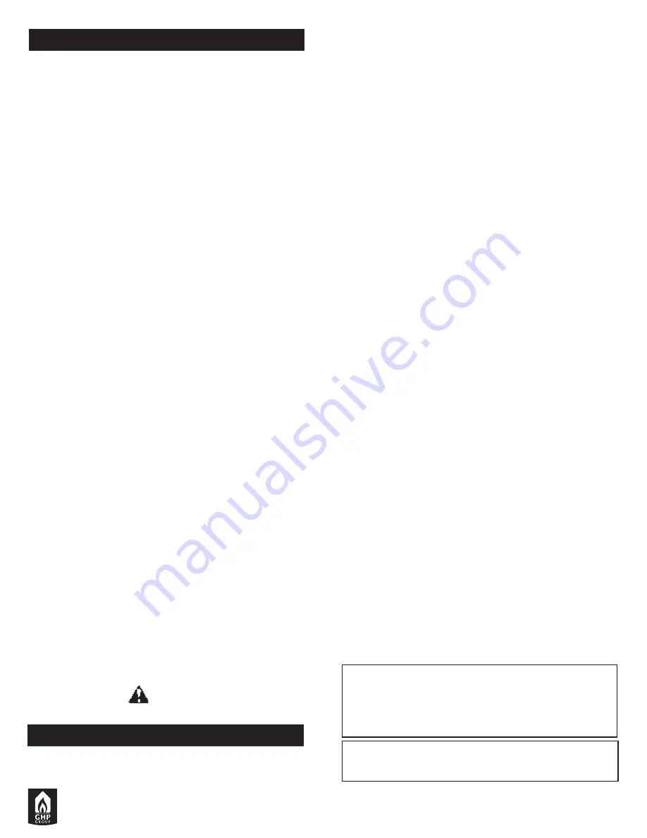 GHP Group Pleasant Hearth HWS-224172 Series Manual Download Page 2