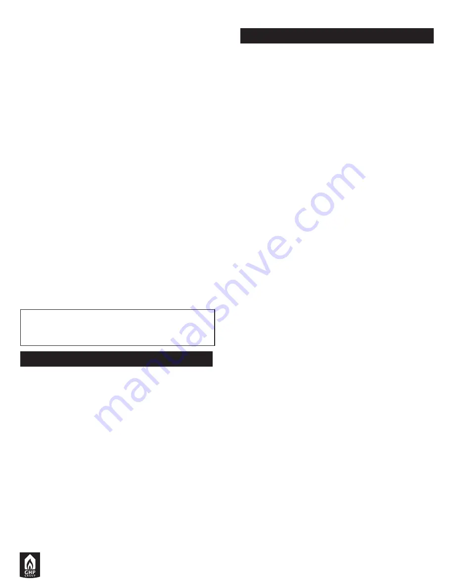 GHP Group Pleasant Hearth HWS-224172 Series Manual Download Page 16