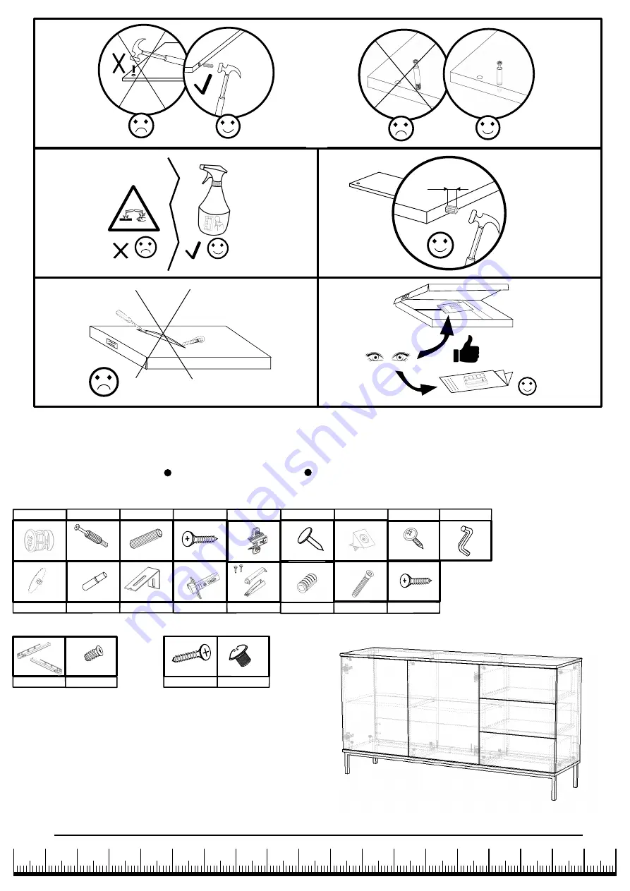 GIB MEBLE QUERTY K2D3SZ Assembly Instruction Manual Download Page 3