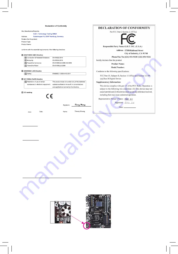 GIGA-BYTE TECHNOLOGY GA-F2A78M-DASH User Manual Download Page 2