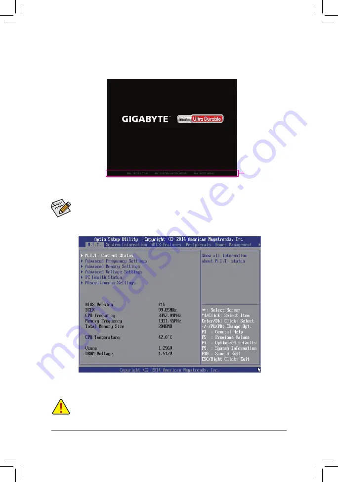 GIGA-BYTE TECHNOLOGY GA-F2A78M-DASH User Manual Download Page 18