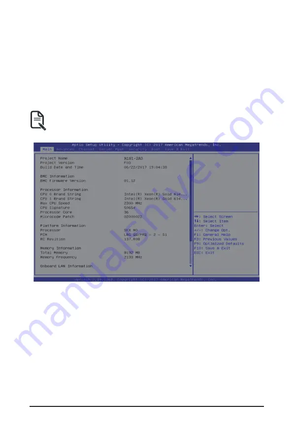 GIGA-BYTE TECHNOLOGY R281-2O0 Service Manual Download Page 43