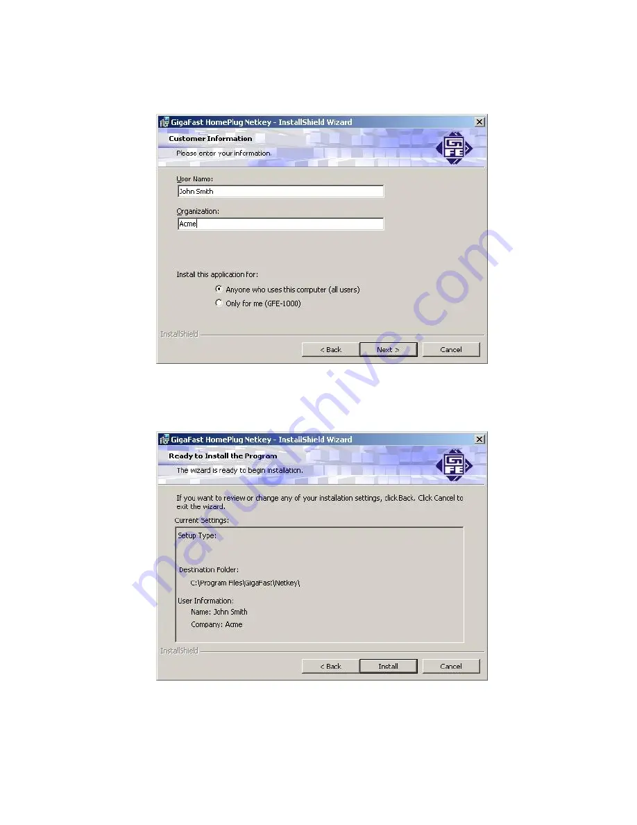 Gigafast PE909-UI User Manual Download Page 7