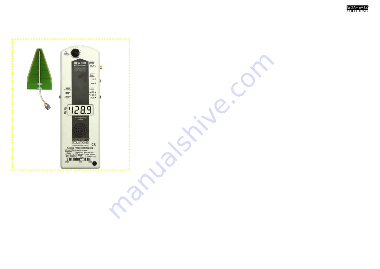 Gigahertz Solutions HF W 35C Скачать руководство пользователя страница 1