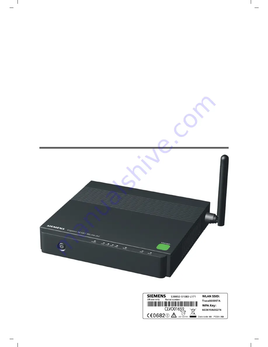 Gigaset Gigaset SE587 WLAN dsl Скачать руководство пользователя страница 4