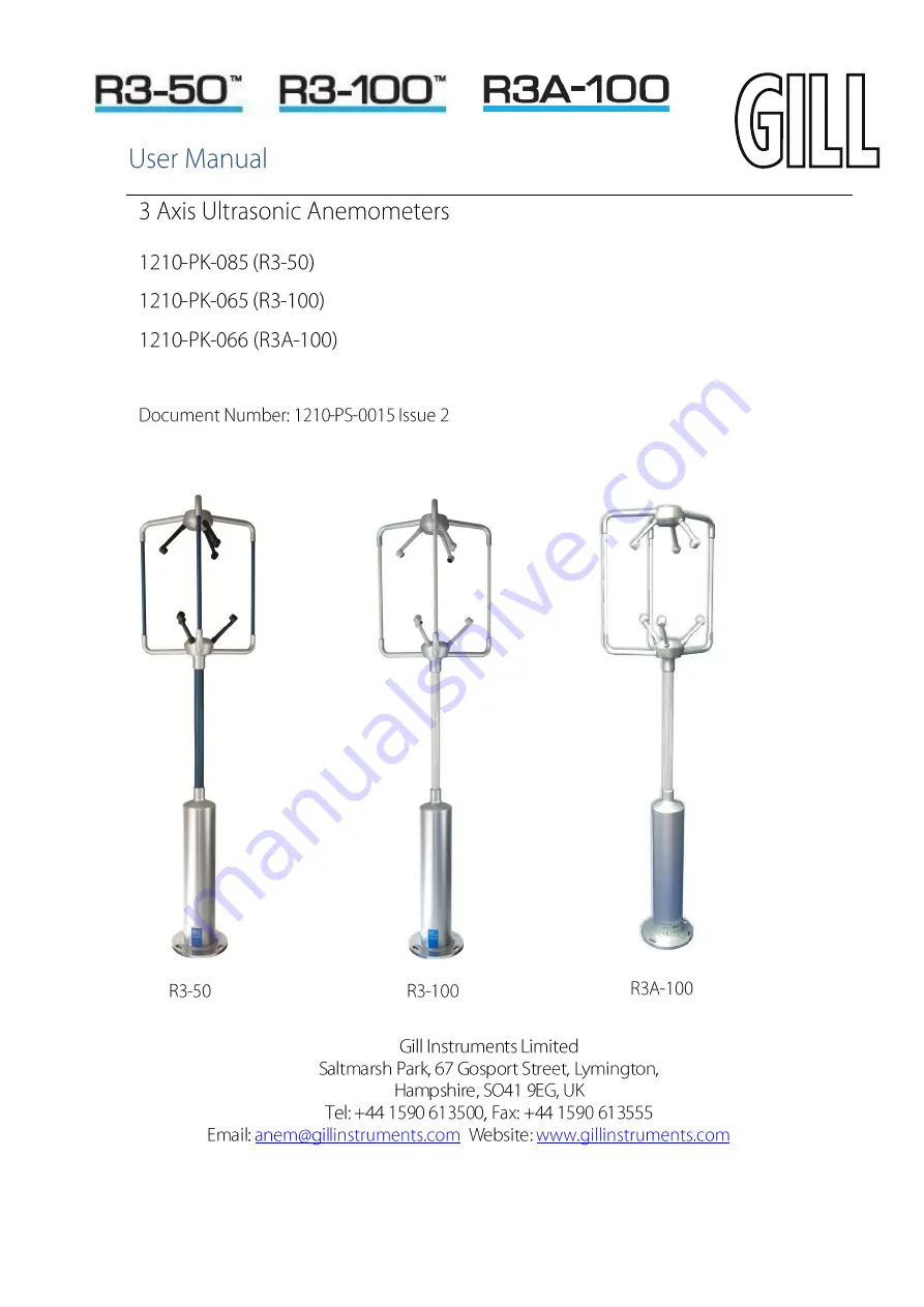 Gill 1210-PK-065 User Manual Download Page 1