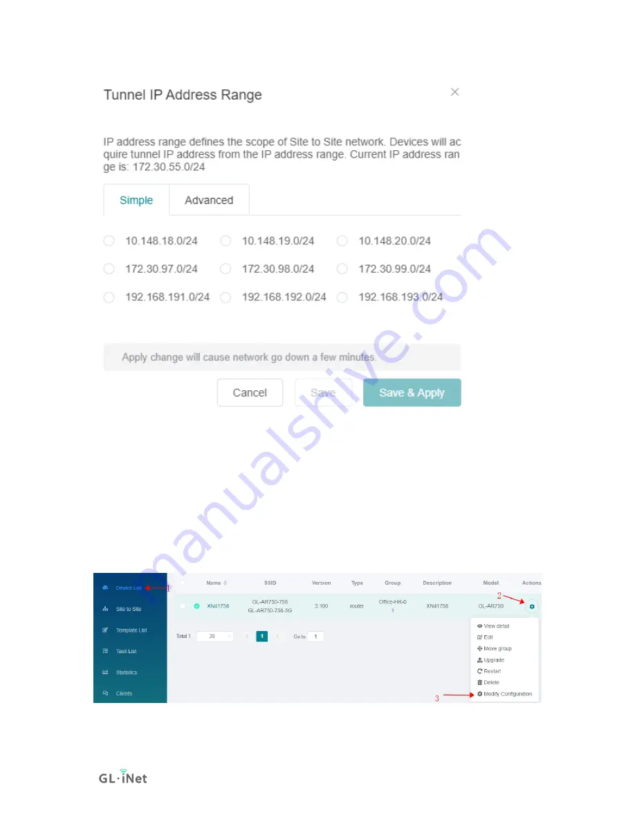 GL-INET Brume User Manual Download Page 119