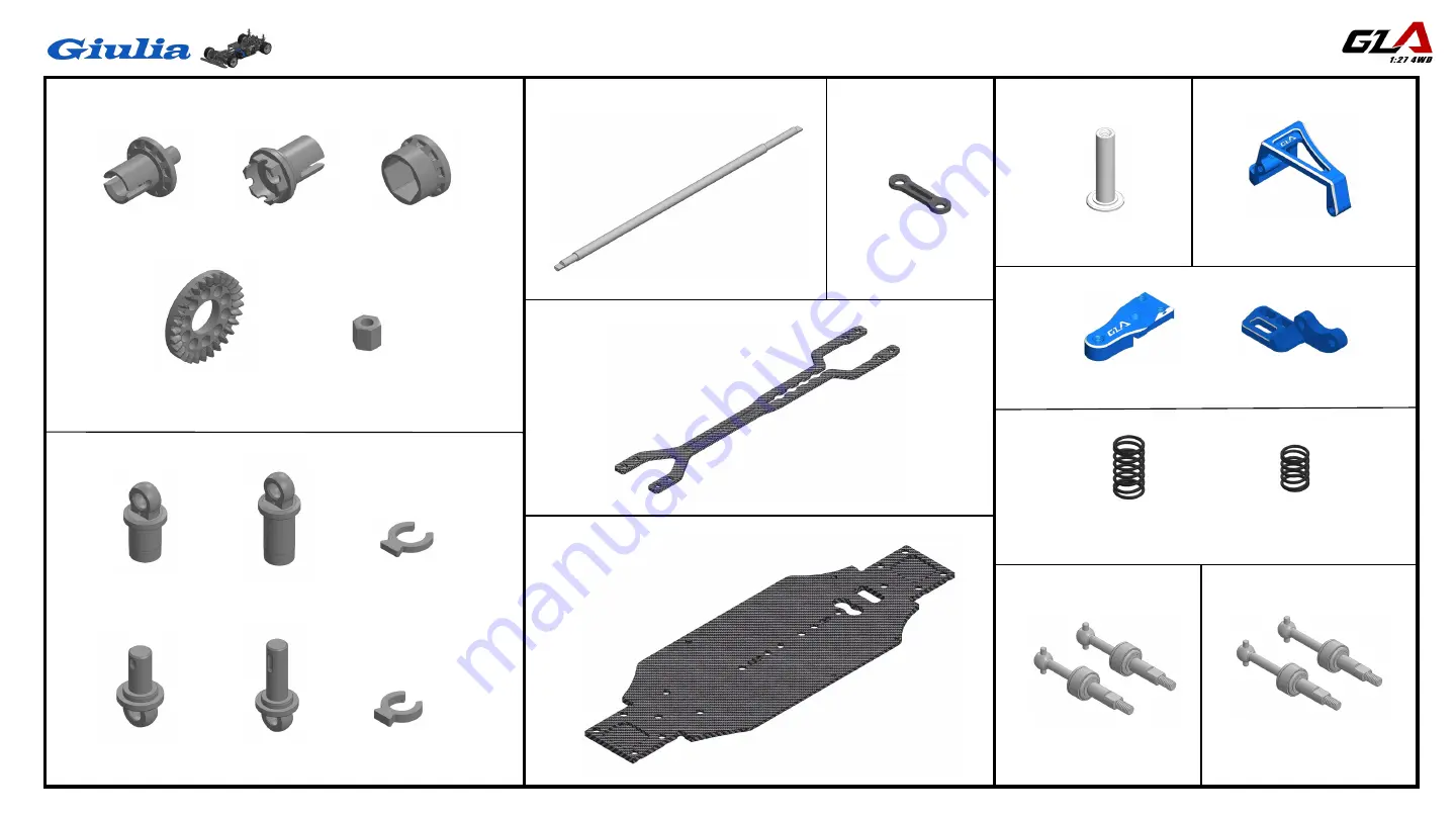 GL Racing GLA Giulia Assembly Manual Download Page 3