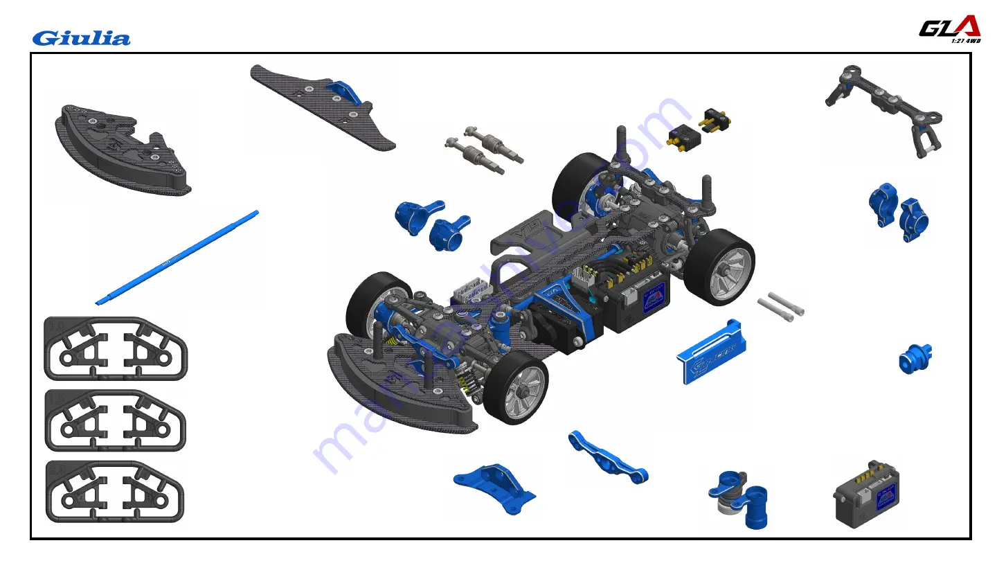 GL Racing GLA Giulia Assembly Manual Download Page 15