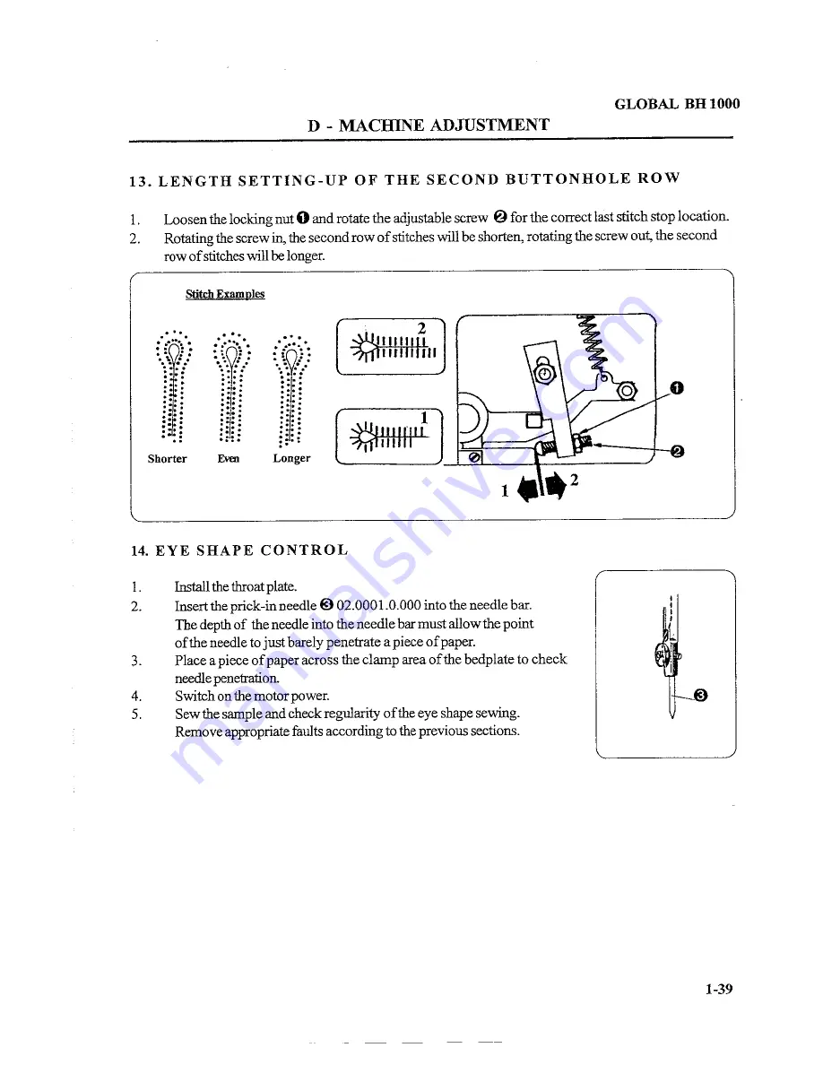 Global BH 1000 Parts And Service Manual Download Page 41