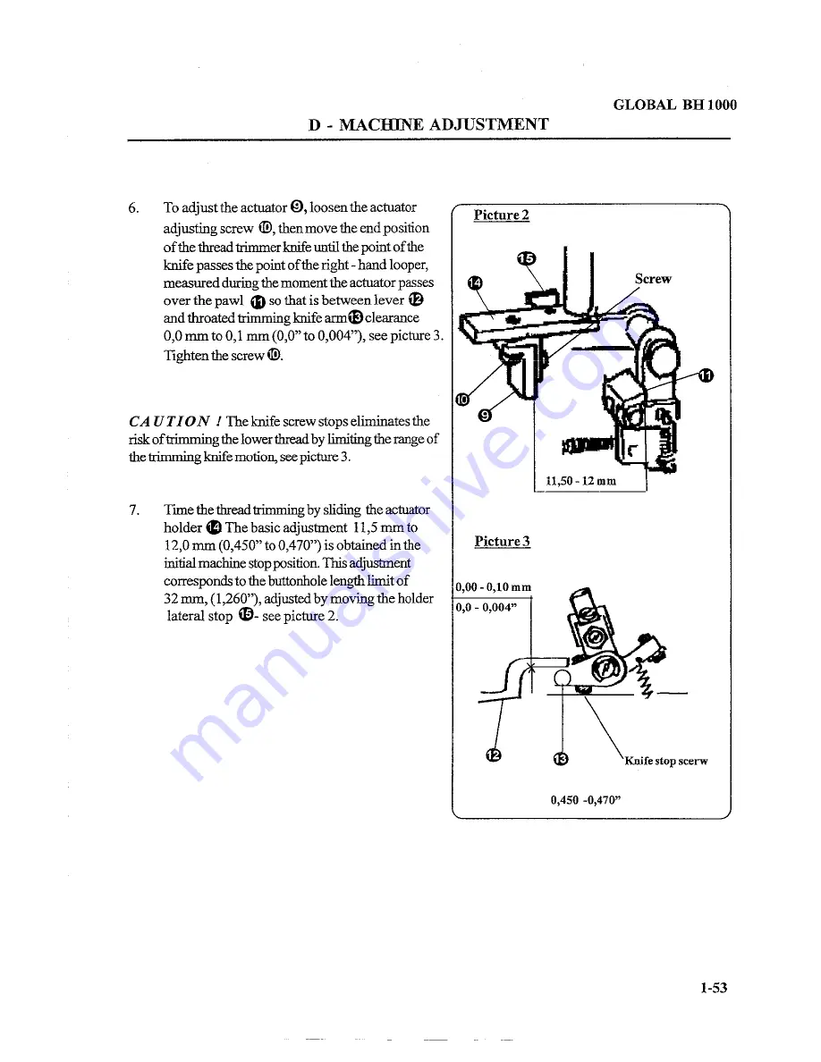 Global BH 1000 Parts And Service Manual Download Page 55