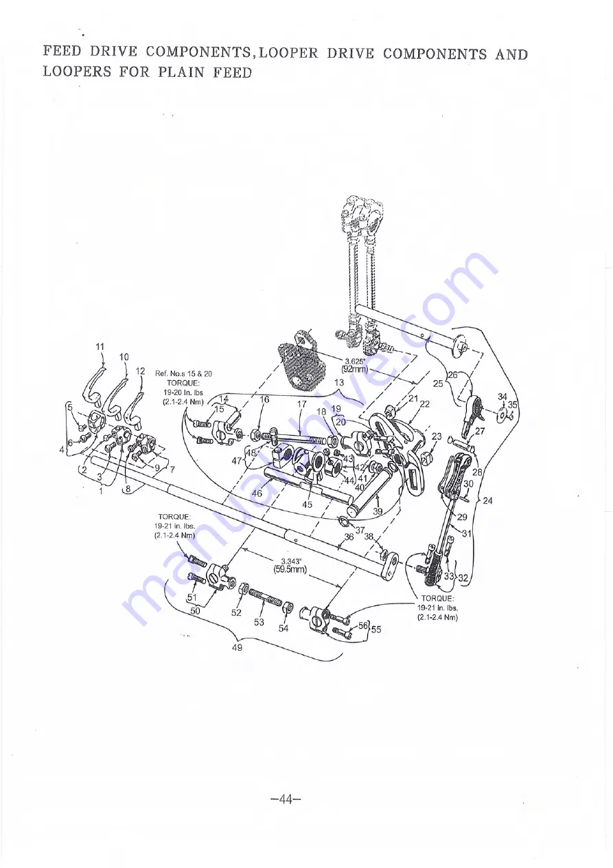 Global US 35800 Instruction & Parts Manual Download Page 50