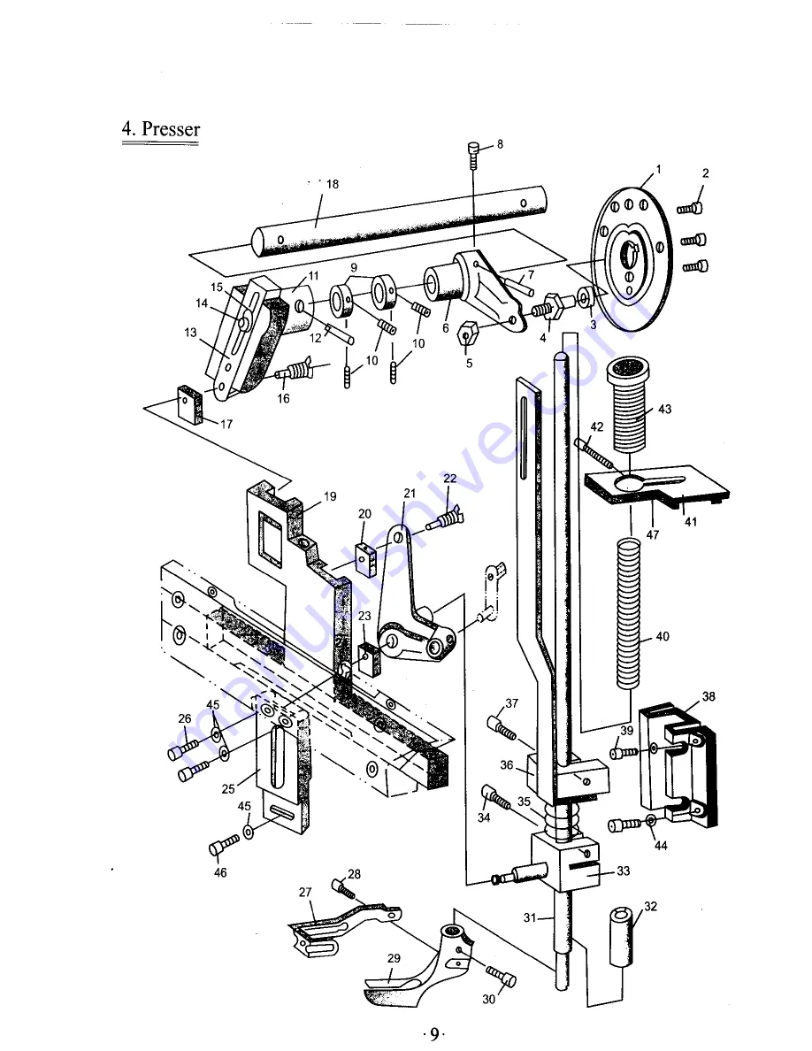 Global WF 9205 Instruction Manual And Spare Parts List Download Page 11