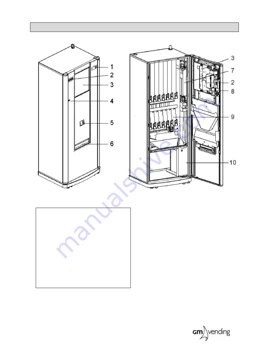 GM VENDING AVANT L 30 Instruction Manual Download Page 5