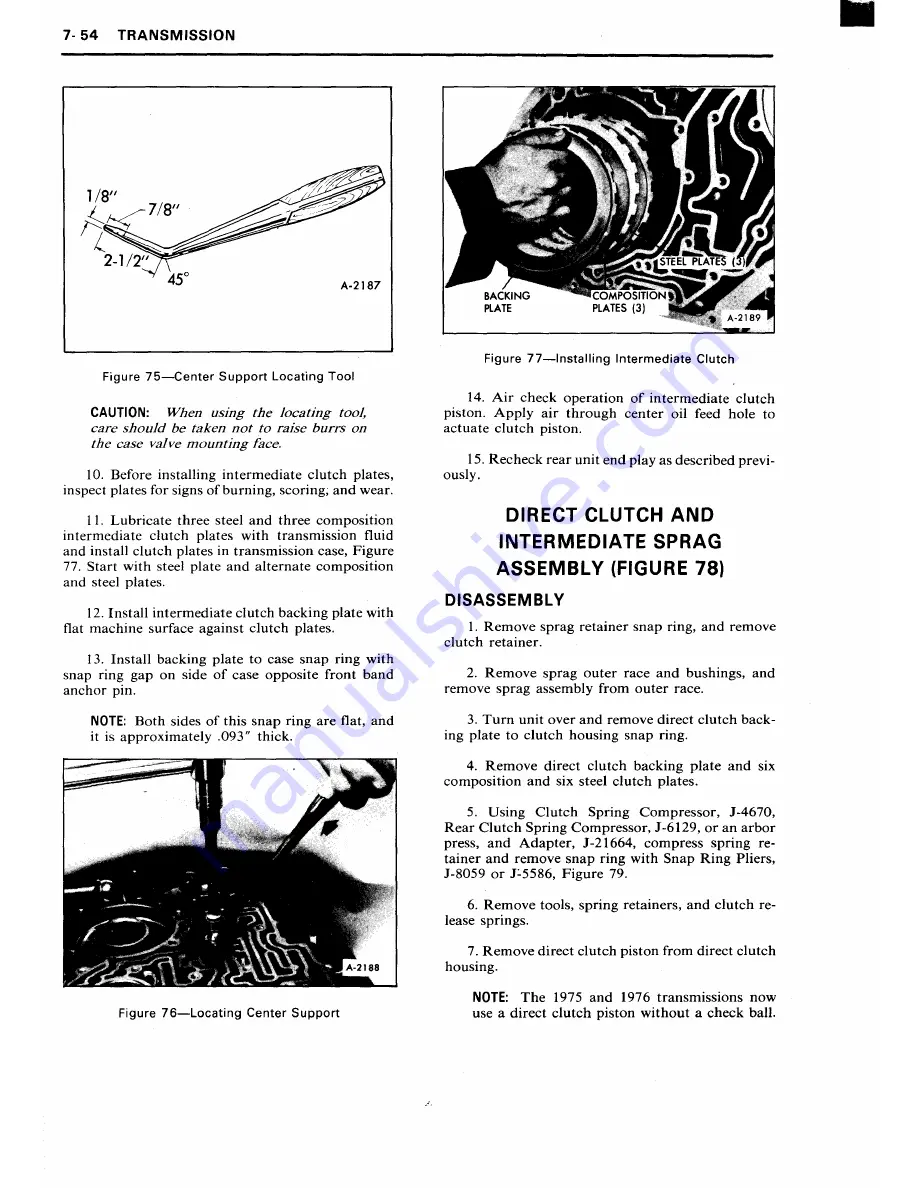 GMC 1975 ZEO 6083 Maintenance Manual Download Page 502