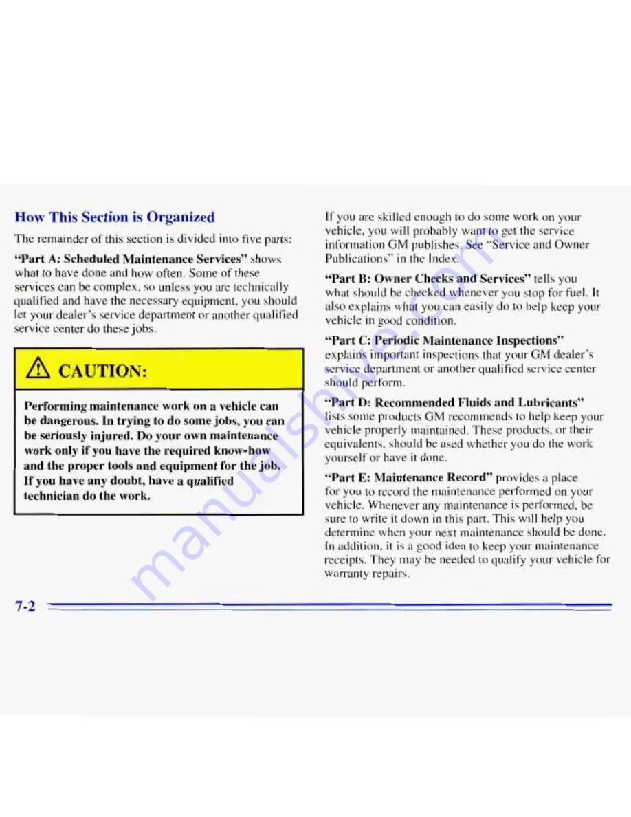 GMC 1996 Suburban Owner'S Manual Download Page 330