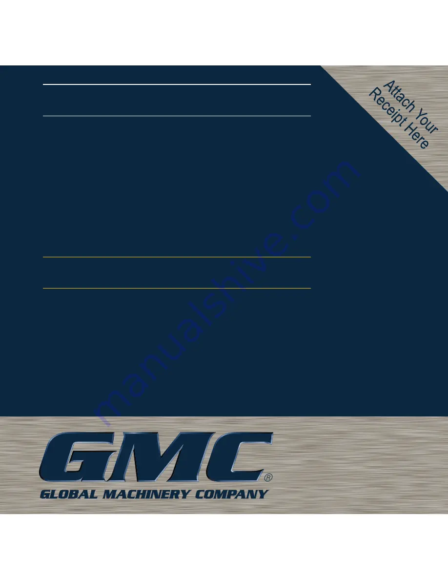 GMC BD1500 Instruction Manual Download Page 16