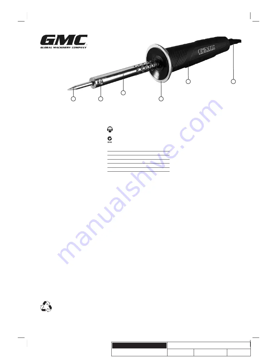 GMC DEC001SI User Manual Download Page 1