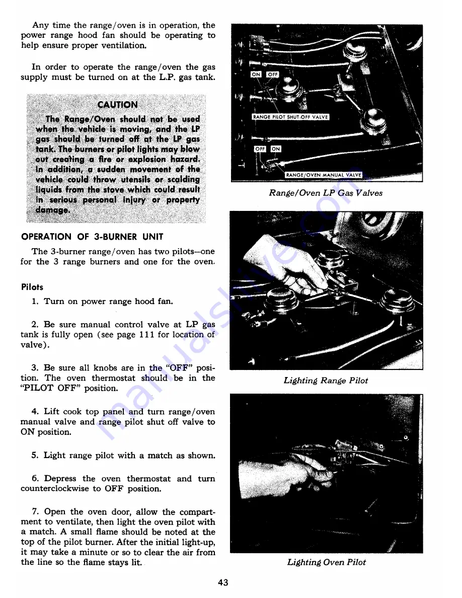 GMC MOTORHOME 1978 Operating Manual Download Page 46