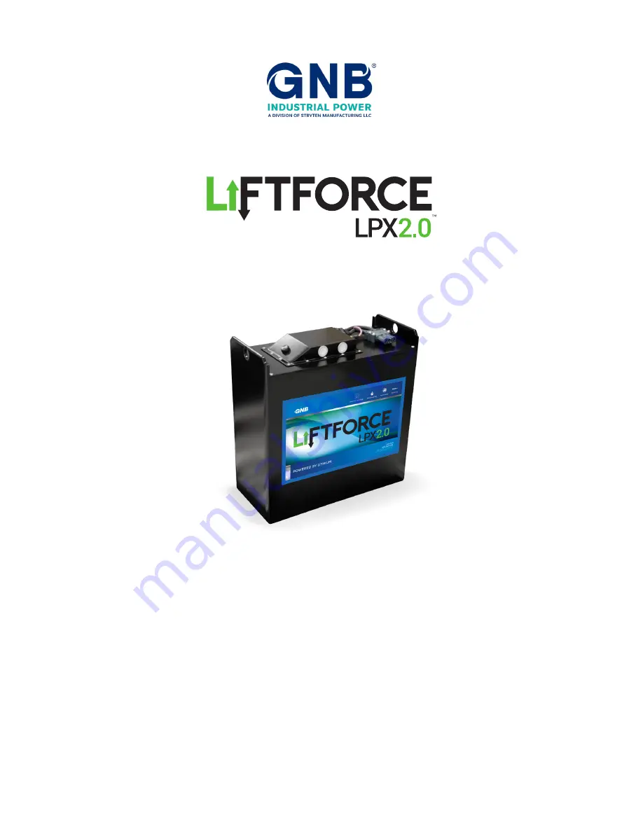 GNB Liftforce LPX 2.0 Installation And Operating Instructions Manual Download Page 1