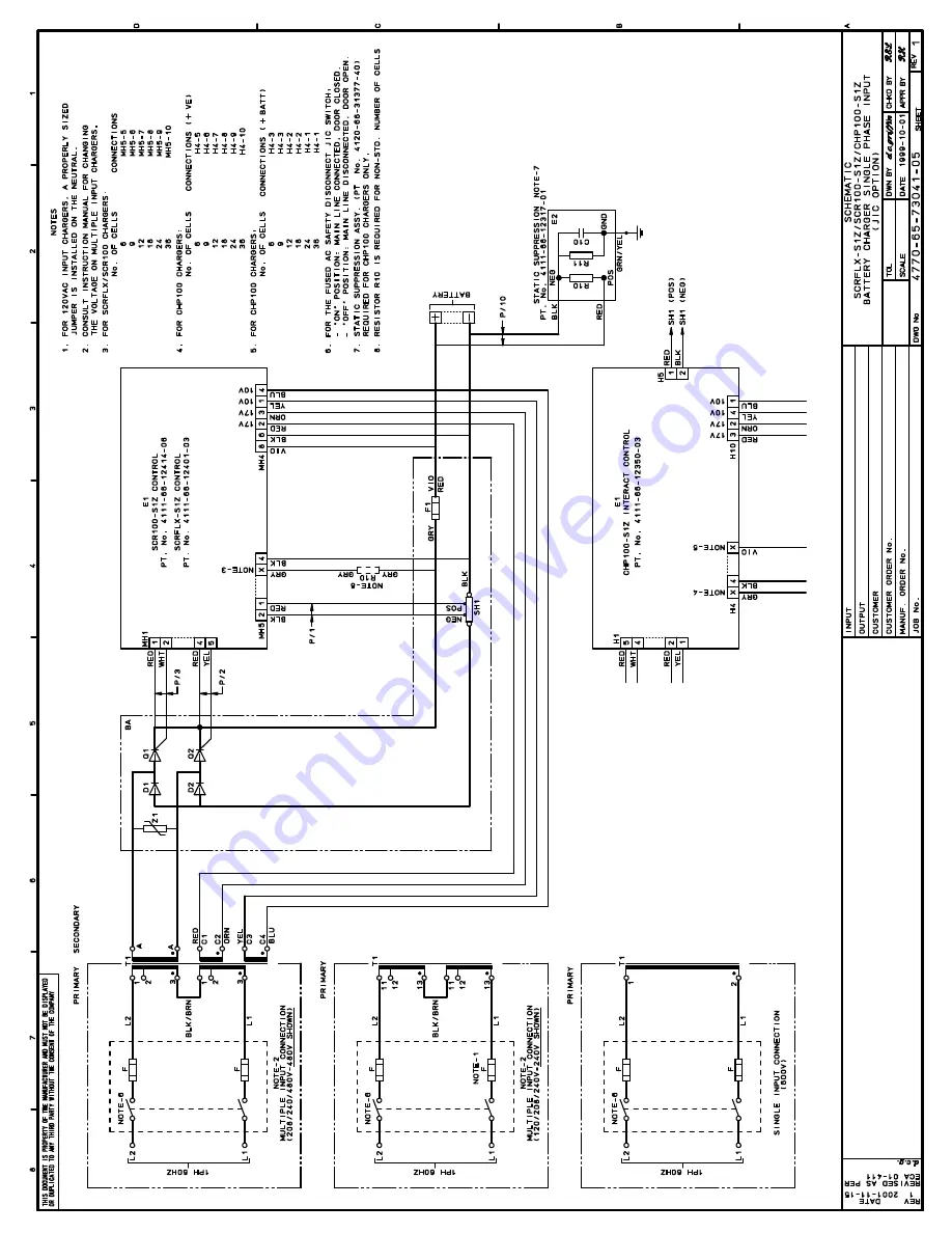 GNB SCR100-06-260S1Z Installation & Operating Instructions Manual Download Page 27