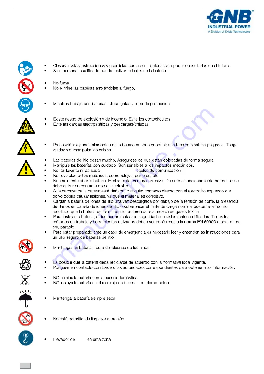 GNB Sonnenschein Operating & Installation Instructions Manual Download Page 14