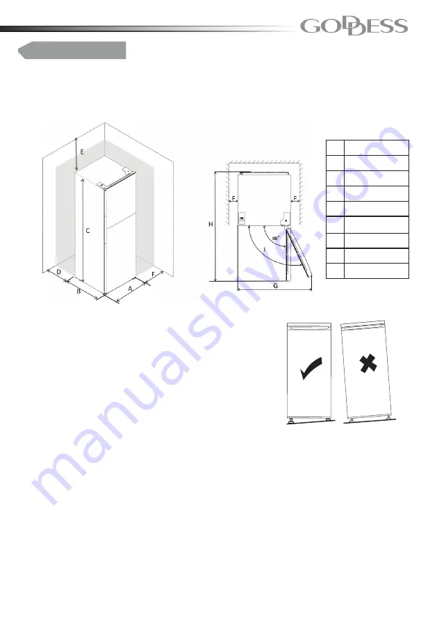 Goddess RSD 083 GW8AF Instruction Manual Download Page 10