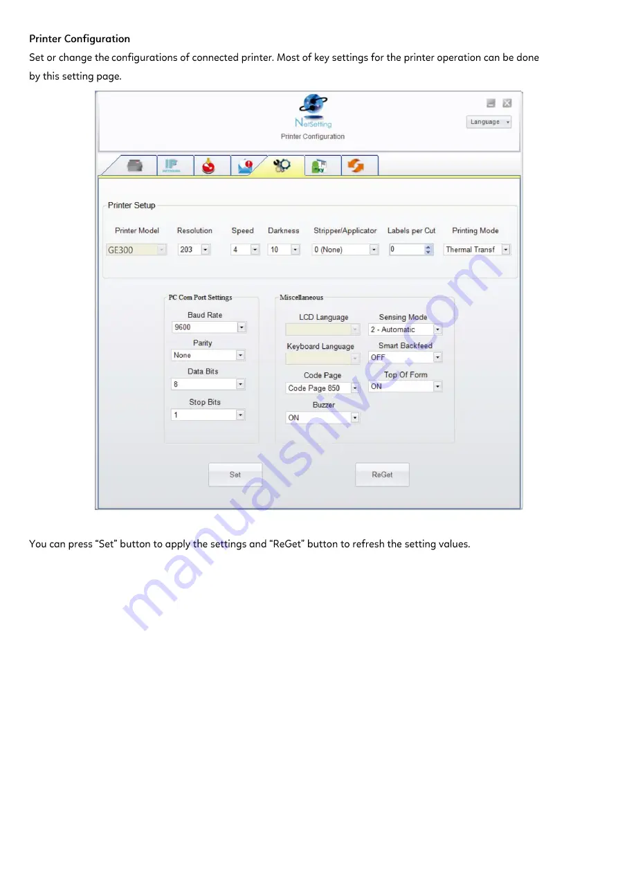 Godex GE300 User Manual Download Page 30