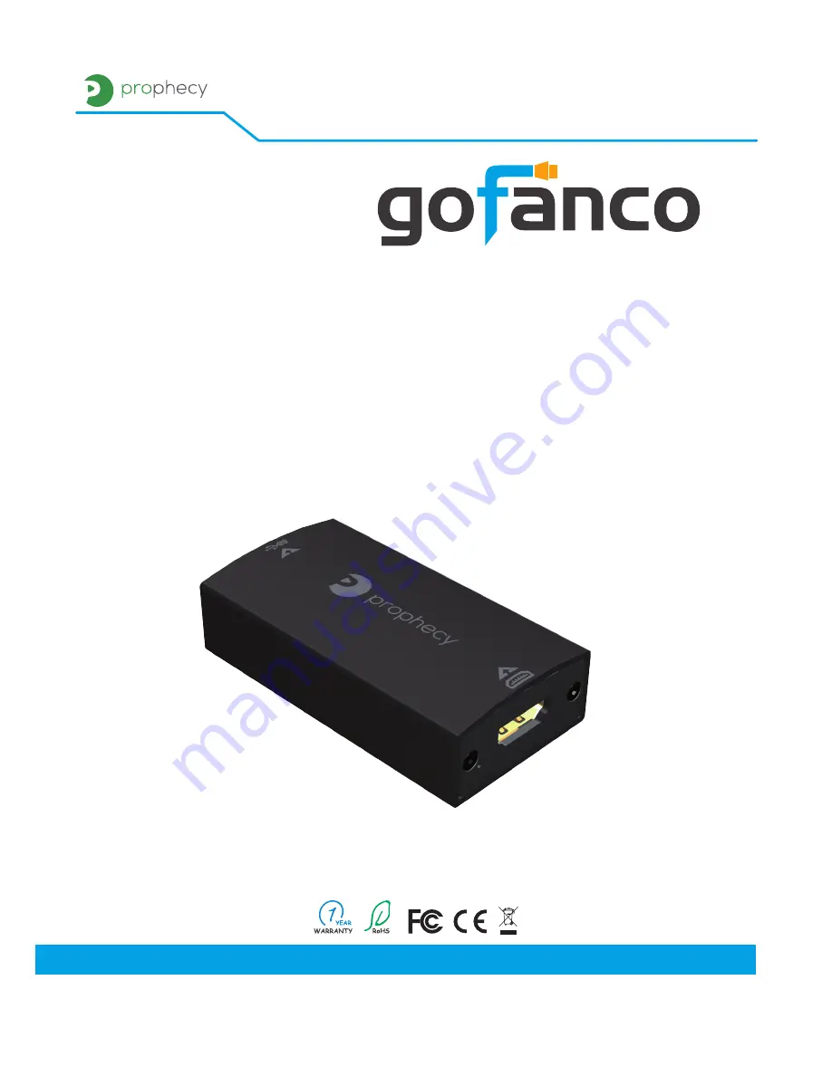 gofanco PRO-CaptureHD Скачать руководство пользователя страница 1