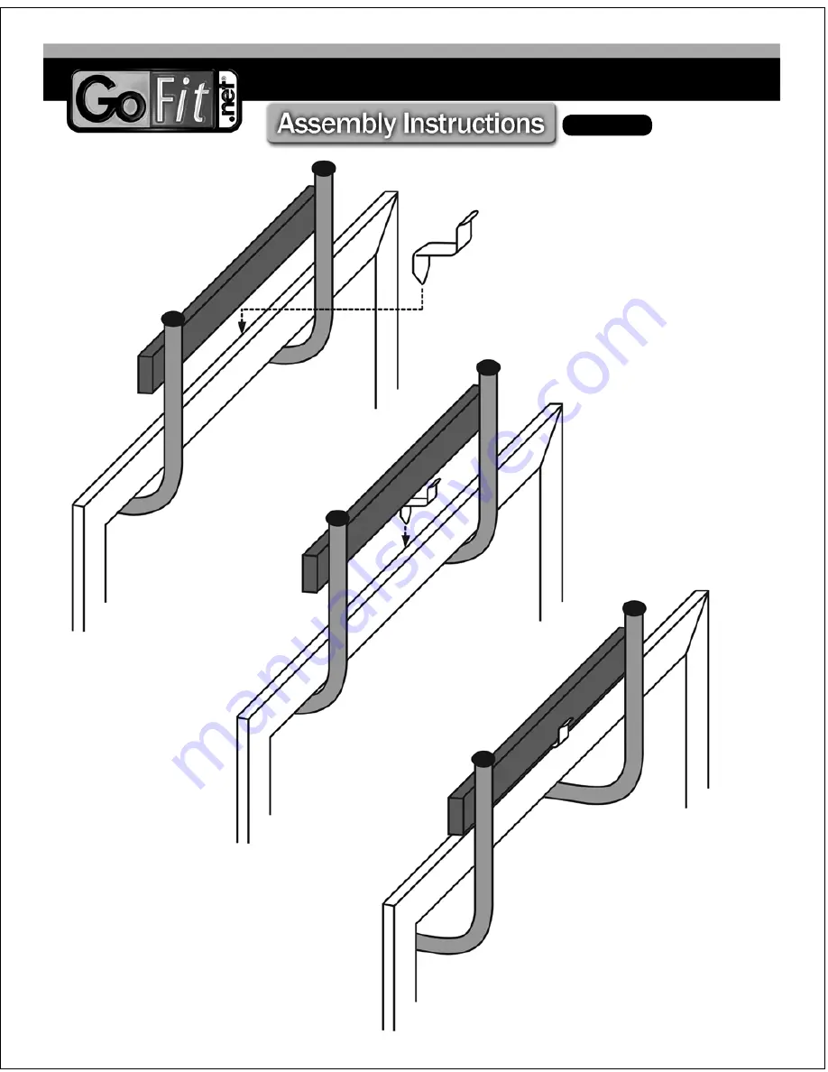 GoFit ELEVATED CHIN UP STATION Assembly Instructions Download Page 2