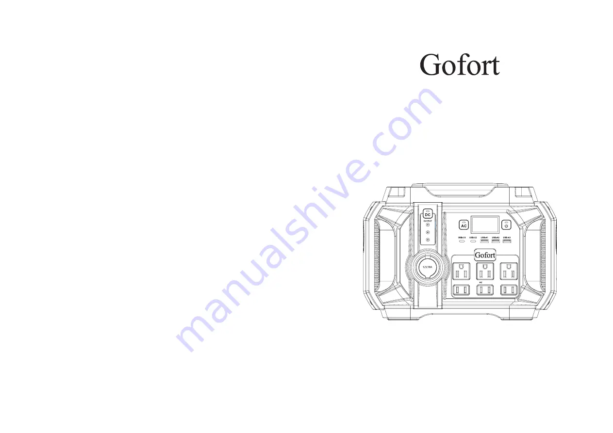 Gofort A501 Скачать руководство пользователя страница 1