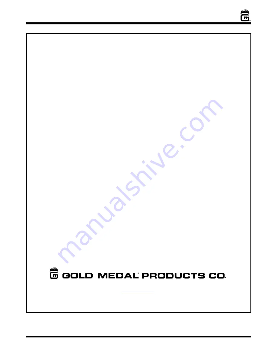 Gold Medal 2855 Series Instruction Manual Download Page 18