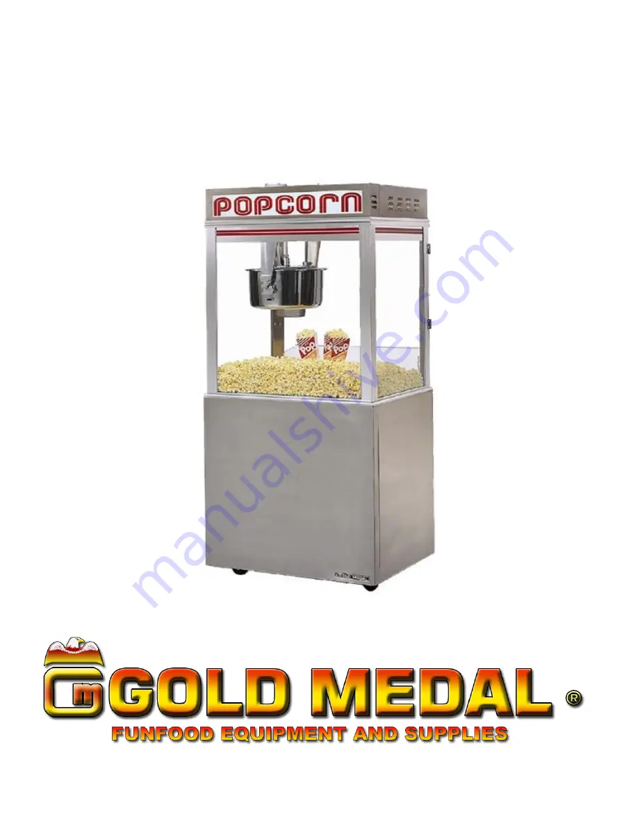 Gold Medal Pop-O-Gold Instructions Manual Download Page 1