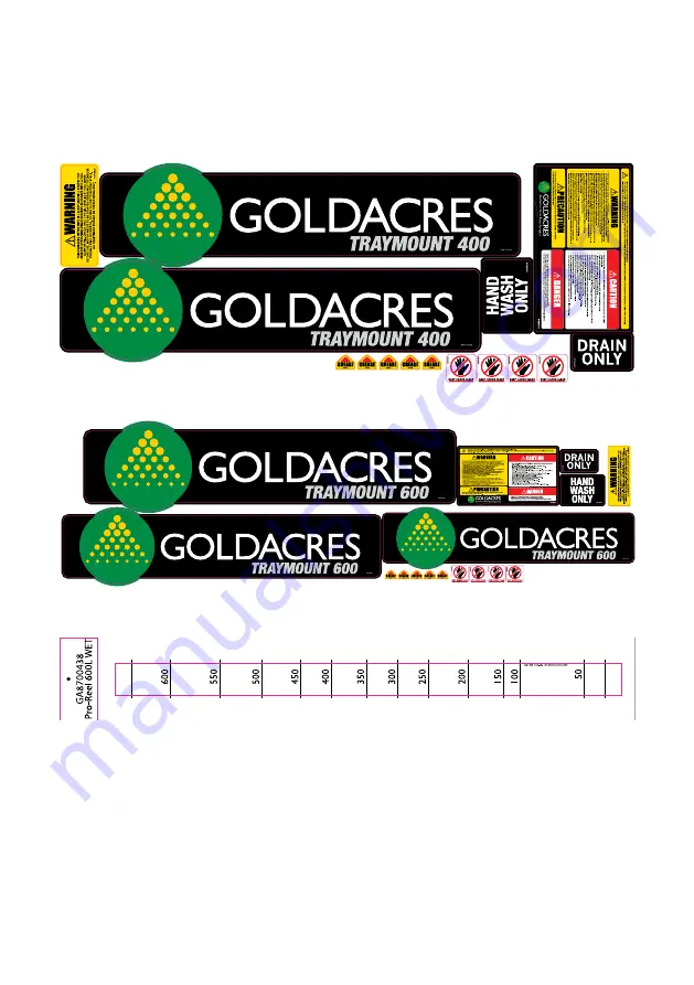 Goldacres Traymount 200L Operator'S & Parts Manual Download Page 8