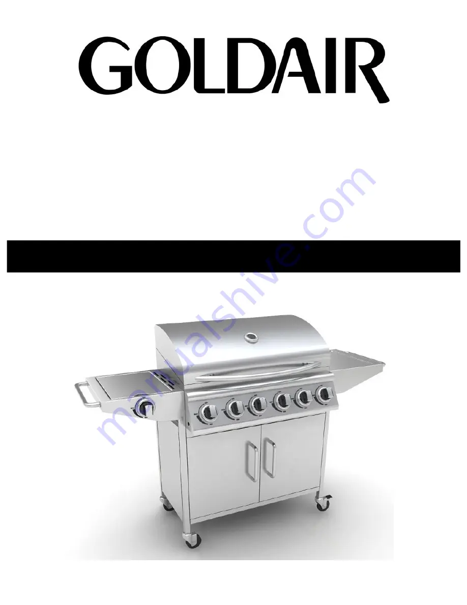 Goldair GBQS250 Operating Instructions Manual Download Page 1