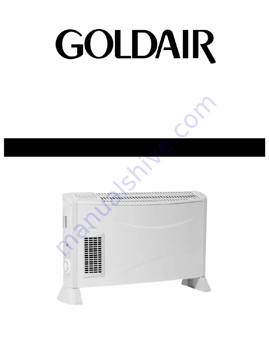 Goldair GCV330 Скачать руководство пользователя страница 1